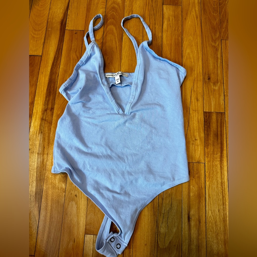 Express light blue body suit